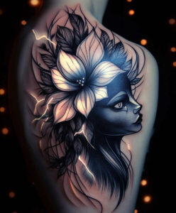 incorporated-cover – tattoo design ideas free ai generated – demonic – for-side-torso – Gallery: cover-up-inkby-ai