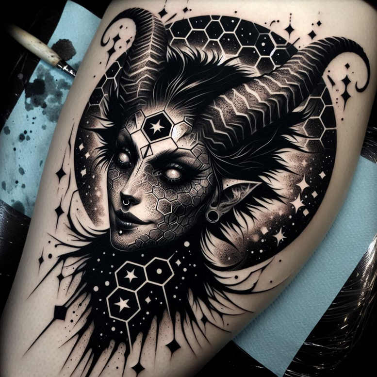 overlay-design – tattoo design ideas free ai generated – paranormal – for-arm – Gallery: cover-up-inkby-ai