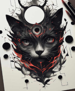 pattern-overlay – tattoo design ideas free ai generated – eerie – for-collarbone – Gallery: cover-up-inkby-ai
