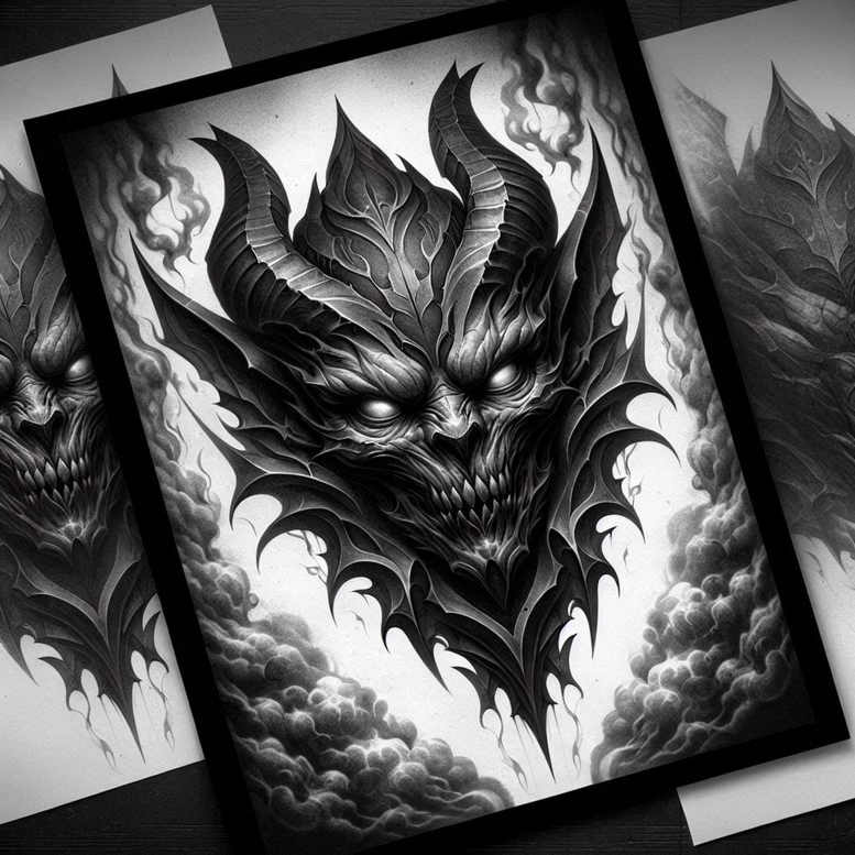 strategic-shading – tattoo design ideas free ai generated – eerie – for-nape – Gallery: cover-up-inkby-ai