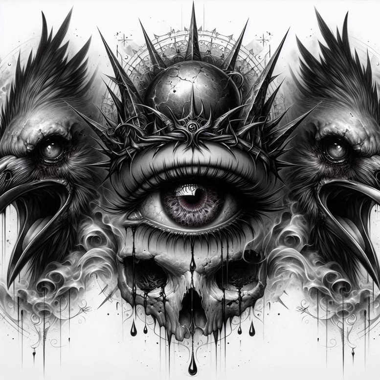 cover-up tattoo design ideas ethereal textures abandoned endurance and power