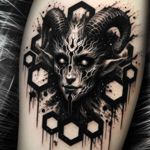 cover-up tattoo design ideas rich shading dripping shows determination