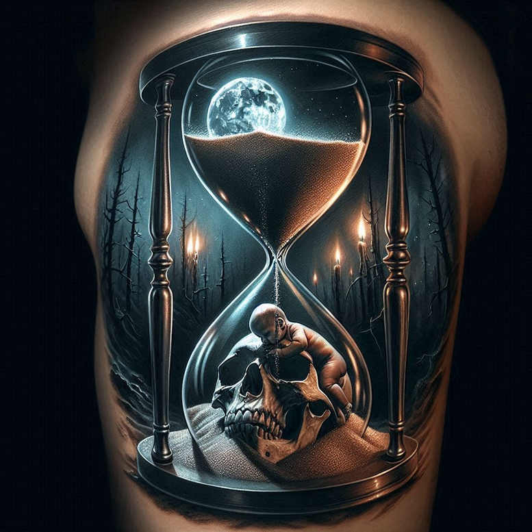 cover-up tattoo design ideas Surrealism hallucinogenic eerie stands for perseverance