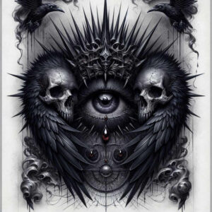 cover-up tattoo design ideas Realism depth realism evil grin for chest