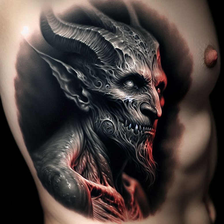 cover-up tattoo design ideas Realism realistic lighting gloomy symbolising endurance