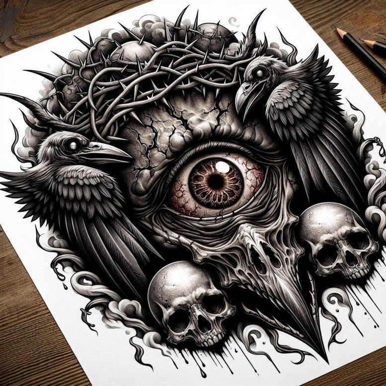 cover-up tattoo design ideas low-key hellish for stomach