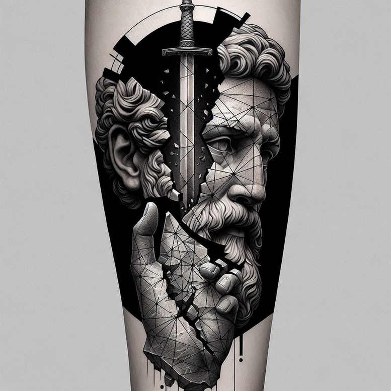 cover-up tattoo design ideas Surrealism hallucinatory mutant for toe