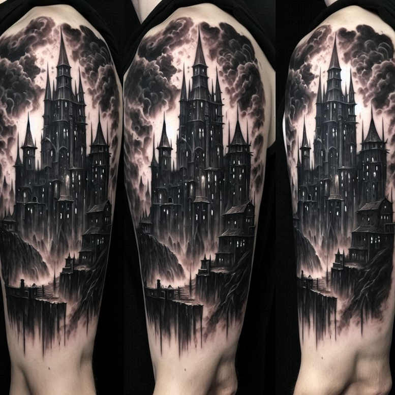 cover-up tattoo design ideas smooth complexion nightmare represents determination