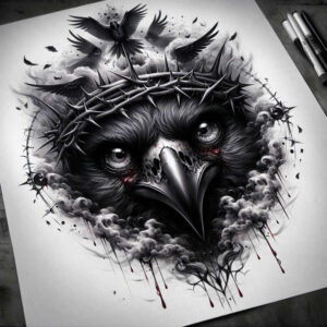cover-up tattoo design ideas geometric poison for biceps