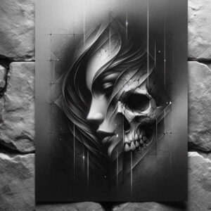cover-up tattoo design ideas Surrealism vibrant contrasts shadowy for upper arm