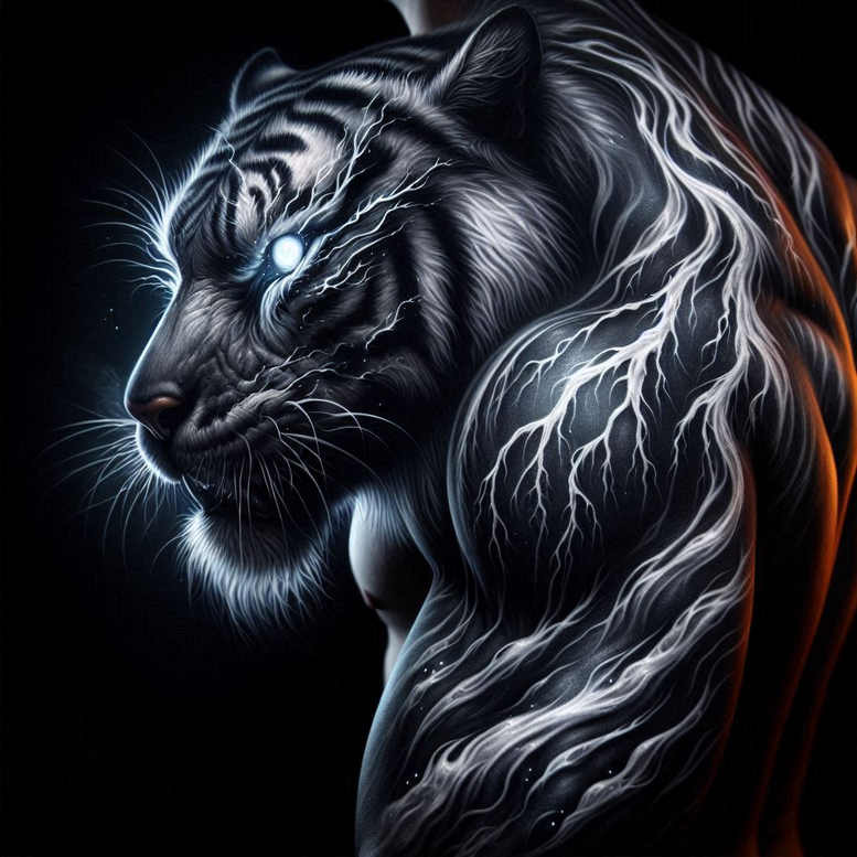 cover-up tattoo design ideas Surrealism translucent layers sinister for forearm