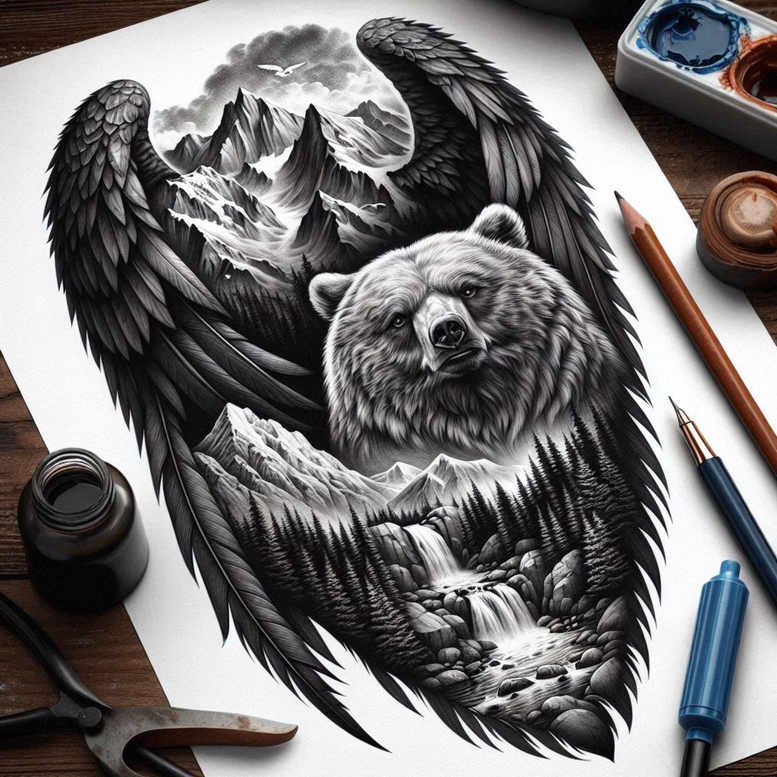 tattoo-improvement – tattoo design ideas free ai generated – ghastly – for-lower-arm – Gallery: cover-up-inkby-ai