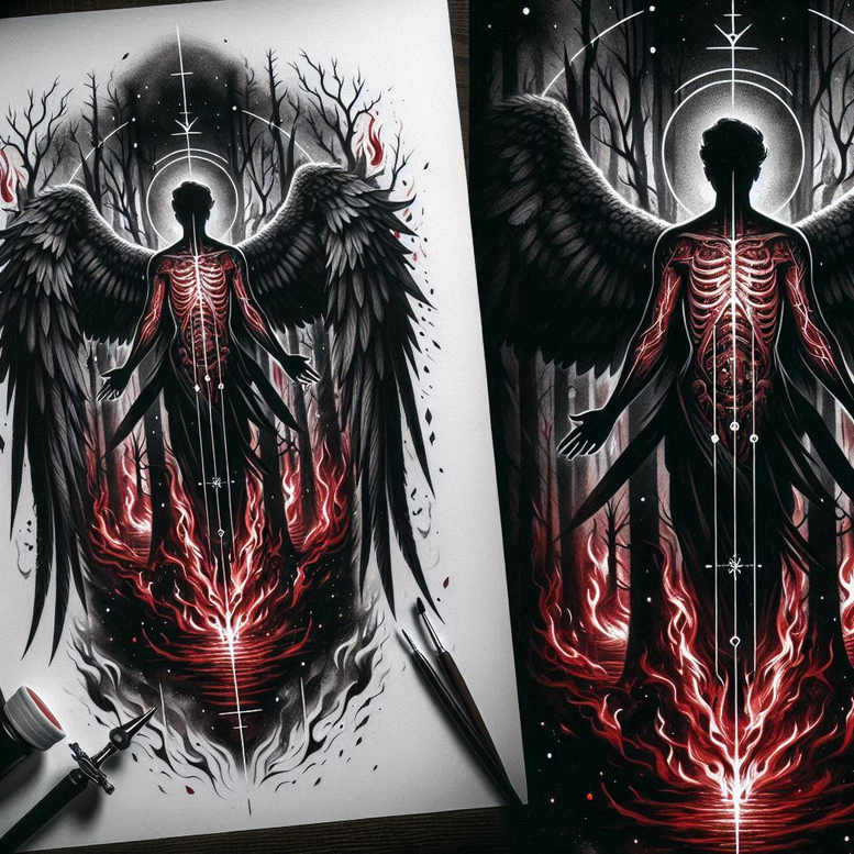 tattoo-merger – tattoo design ideas free ai generated – nightmare – for-palm – Gallery: cover-up-inkby-ai