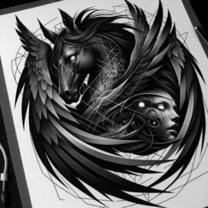 visual-upgrade – tattoo design ideas free ai generated – ancient-curse – for-back-shoulder – Gallery: cover-up-inkby-ai