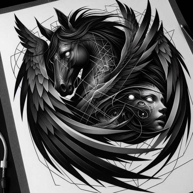 visual-upgrade – tattoo design ideas free ai generated – ancient-curse – for-back-shoulder – Gallery: cover-up-inkby-ai