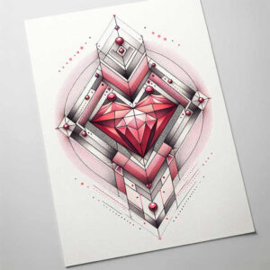 crowns-and-diamonds tattoo design ideas dainty elegant curves embodying endurance