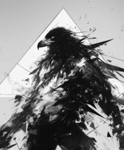 raven-shadow-naturalistic-for-full-back – tattoo design ideas free ai generated – Gallery: crows-and-ravens-inkby-ai