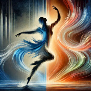 dance-grace – tattoo design ideas free ai generated – neotraditional-enhanced-shading – for-upper-thigh – Gallery: dance-inkby-ai