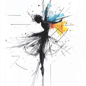dance tattoo design ideas delicate energy for elbow