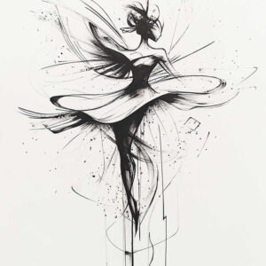dance tattoo design ideas discreet mark posture for lower arm