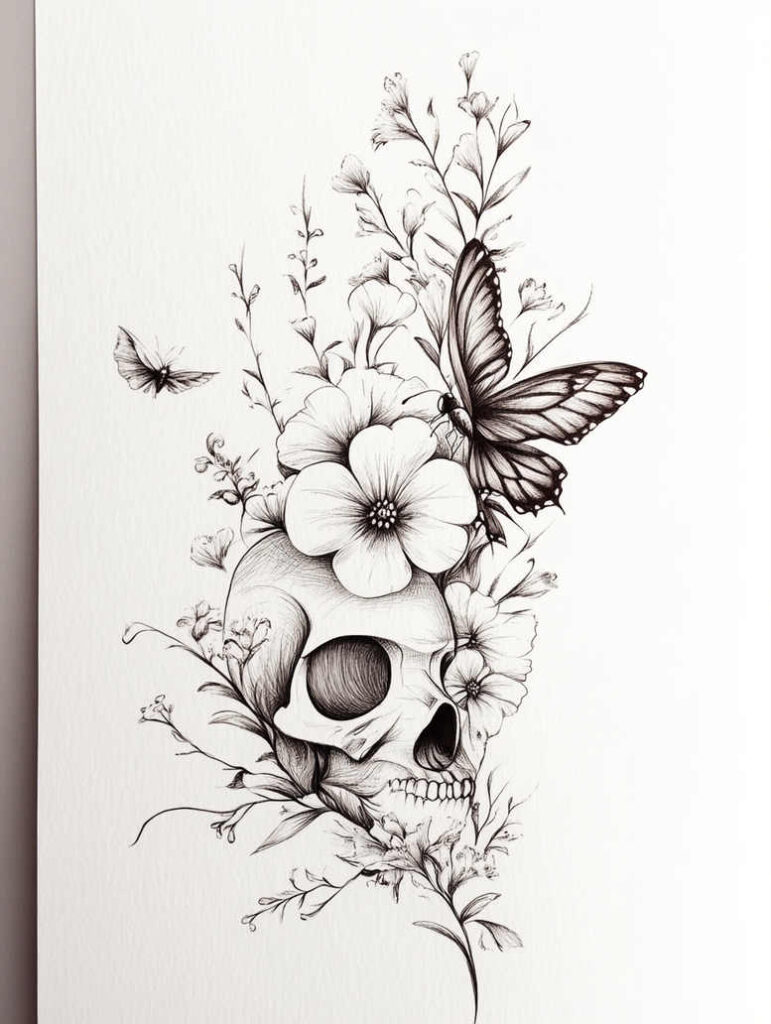 organic-animal-line-pure-design-for-hip – tattoo design ideas free ai generated – Gallery: delicate-animals-inkby-ai