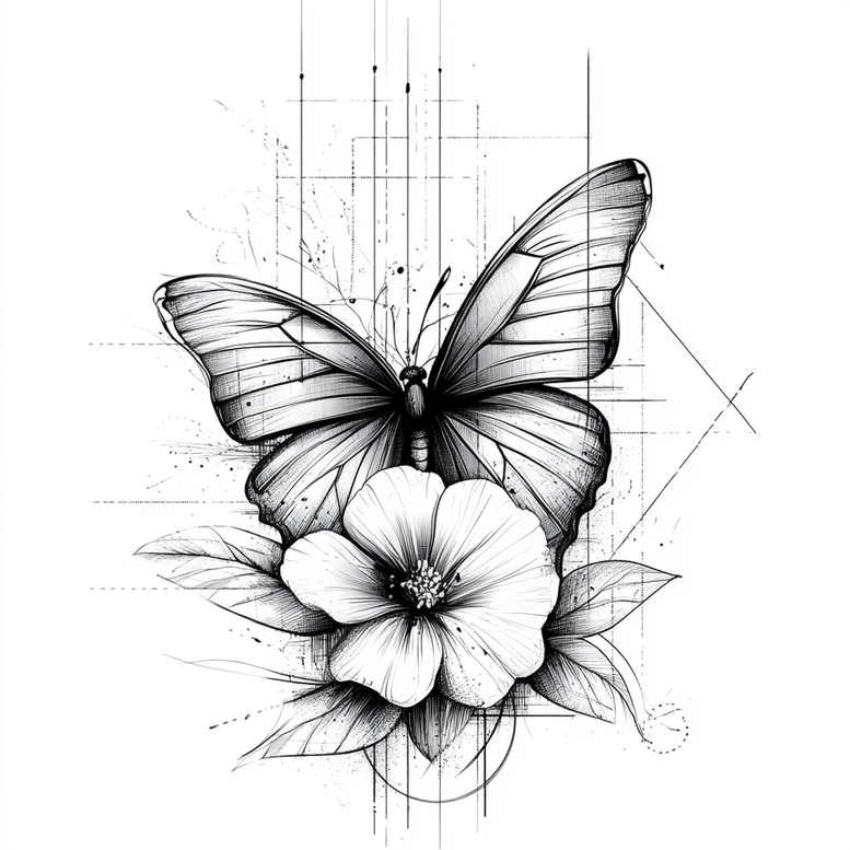 soft-animal-composition-single-dot-for-upper-arm – tattoo design ideas free ai generated – Gallery: delicate-animals-inkby-ai