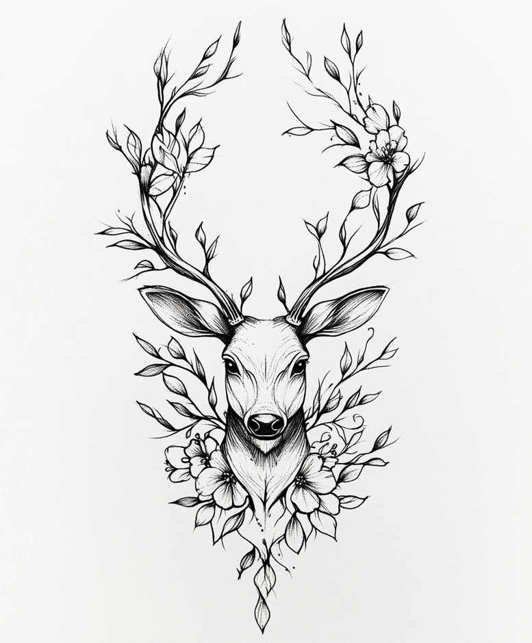 minimalist-nature-tattoo-soft-curve-for-collarbone – tattoo design ideas free ai generated – Gallery: delicate-animals-inkby-ai