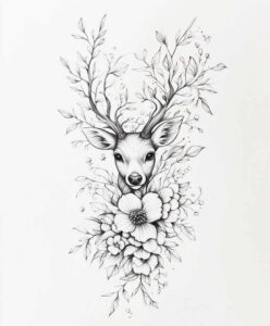 subtle-light-animal-tattoo-minimal-texture-for-lower-thigh – tattoo design ideas free ai generated – Gallery: delicate-animals-inkby-ai