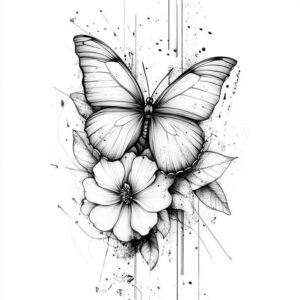 delicate-animal-tattoo-clean-shape-for-side-torso – tattoo design ideas free ai generated – Gallery: delicate-animals-inkby-ai