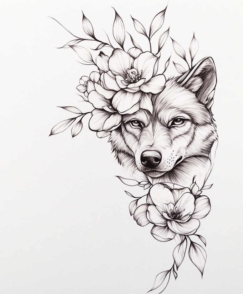 organic-tattoo-shape-symbolic-for-thigh – tattoo design ideas free ai generated – Gallery: delicate-animals-inkby-ai