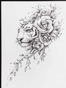 subtle-animal-detail-ultra-thin-for-temple – tattoo design ideas free ai generated – Gallery: delicate-animals-inkby-ai