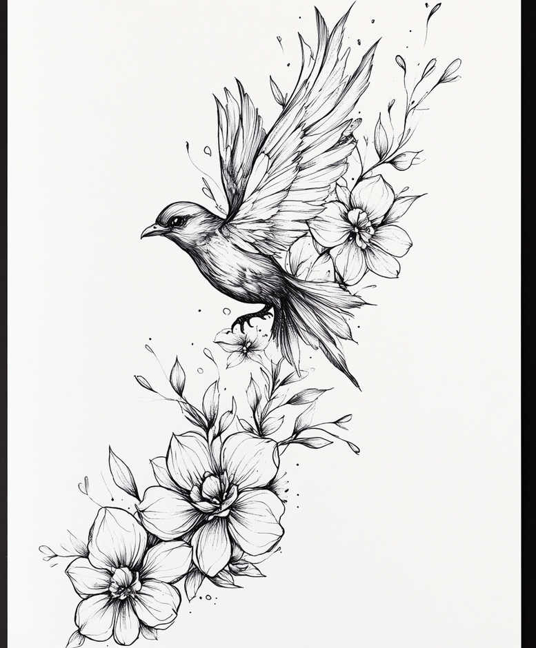 delicate-linework-tattoo-tiny-motif-for-outer-arm – tattoo design ideas free ai generated – Gallery: delicate-animals-inkby-ai