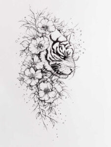 subtle-animal-composition-few-strokes-for-lower-thigh – tattoo design ideas free ai generated – Gallery: delicate-animals-inkby-ai