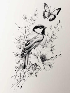 ethereal-animal-design-open-space-for-sternum – tattoo design ideas free ai generated – Gallery: delicate-animals-inkby-ai