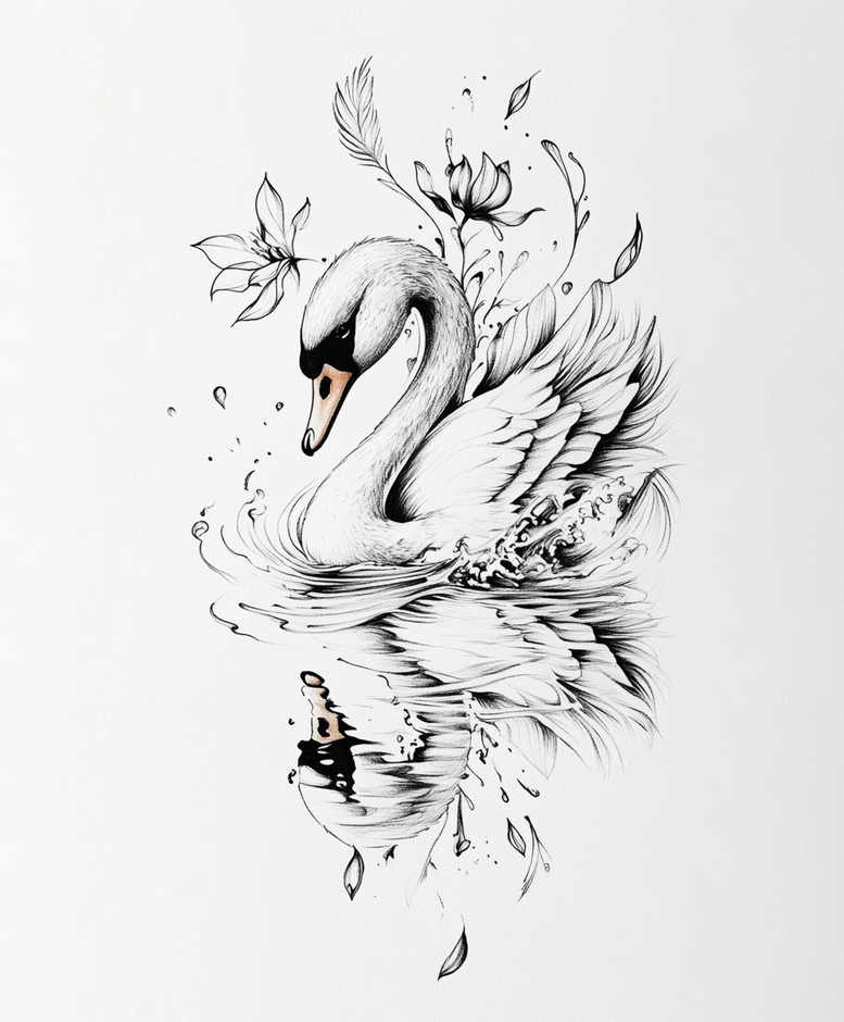 ethereal-animal-tattoo-soft-touch-for-upper-thigh – tattoo design ideas free ai generated – Gallery: delicate-animals-inkby-ai