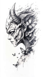 demons tattoo design ideas vintage influence horns meaning determination