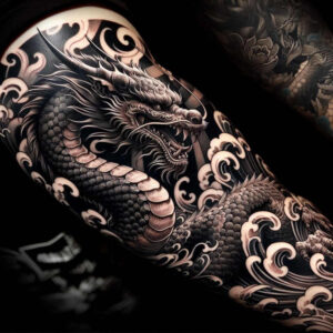 dragons tattoo design ideas sharp-focus fierce for wrist side