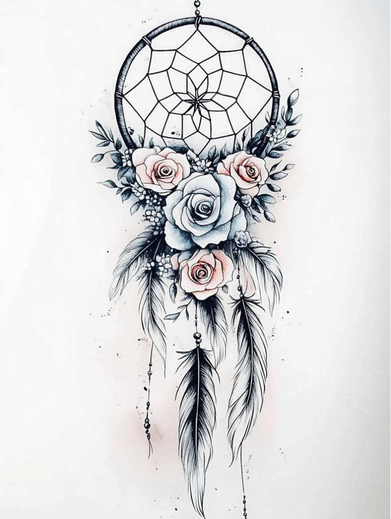 dreamcatchers tattoo design ideas punctual feathers embodying determination