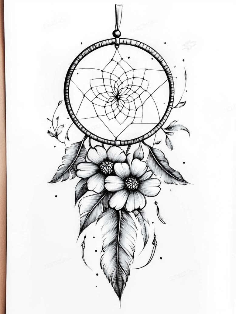 dreamcatchers tattoo design ideas open space protective perseverance and power