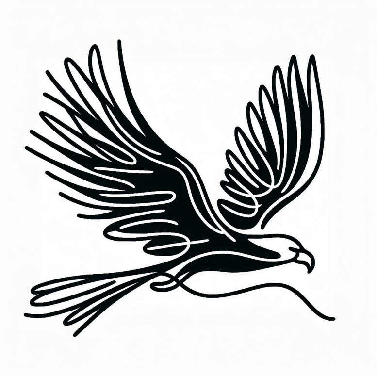 eagle-and-light – tattoo design ideas free ai generated – surrealism-displaced-objects – for-back-shoulder – Gallery: eagles-inkby-ai