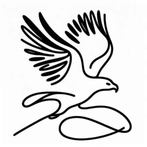 eagle-ornament – tattoo design ideas free ai generated – surrealism-spectral-hues – for-calf – Gallery: eagles-inkby-ai