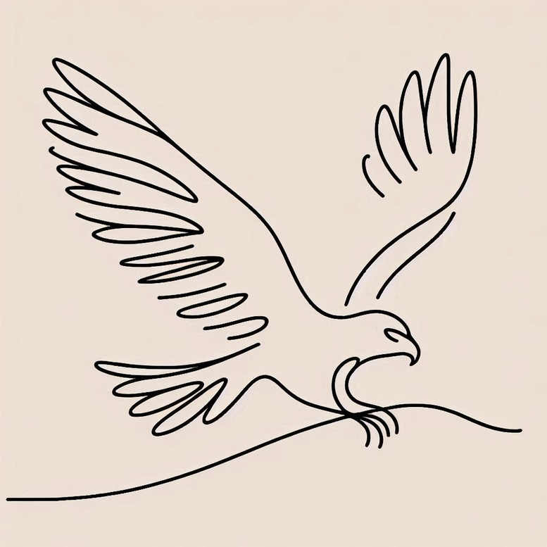 eagle-with-chest – tattoo design ideas free ai generated – neotraditional-clean-fill – for-back-of-neck – Gallery: eagles-inkby-ai