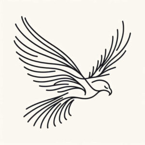 eagle-with-shadow – tattoo design ideas free ai generated – neotraditional-bold-color – for-hip – Gallery: eagles-inkby-ai