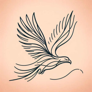 eagle-with-spread-wings – tattoo design ideas free ai generated – realism-natural-contrast – for-shin – Gallery: eagles-inkby-ai