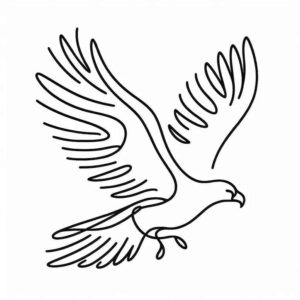 eagle-with-stars – tattoo design ideas free ai generated – realism-natural-tones – for-lower-thigh – Gallery: eagles-inkby-ai