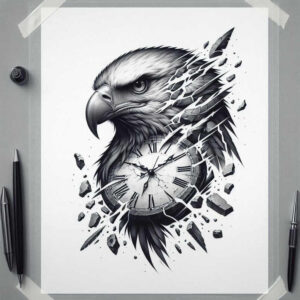 heraldic-eagle – tattoo design ideas free ai generated – surrealism-metaphysical – for-triceps – Gallery: eagles-inkby-ai