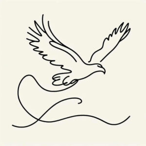 patriotic-eagle – tattoo design ideas free ai generated – realism-highlight-detail – for-calf – Gallery: eagles-inkby-ai