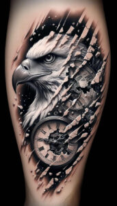 eagles tattoo design ideas vector-style keen gaze for toe