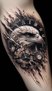 eagles tattoo design ideas realistic contrast keen gaze represents endurance