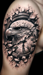 eagles tattoo design ideas vivid gradients natural textures for triceps
